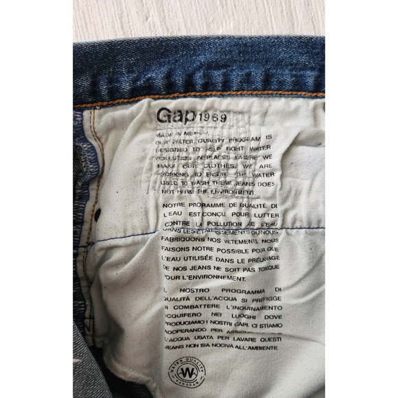 Gap 1969 Slim Men's size 34x30 Distressed Denim Slim Jeans (E3) - Picture 14 of 16